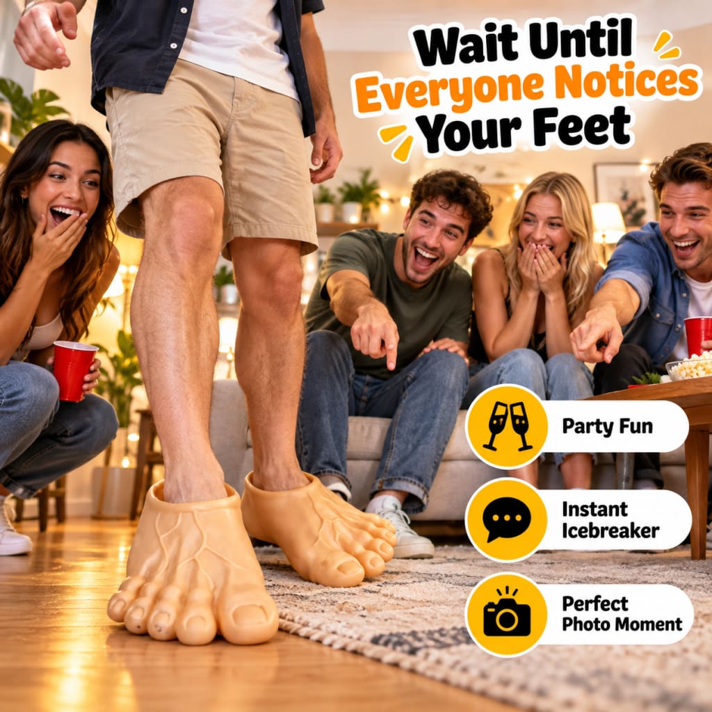 🦶 Bigfoot Feet Slippers – The Gag Gift That Steals Every Room
