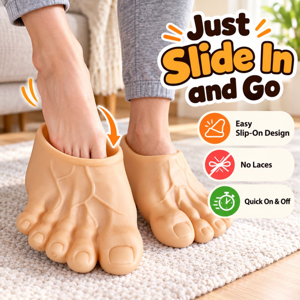 🦶 Bigfoot Feet Slippers – The Gag Gift That Steals Every Room